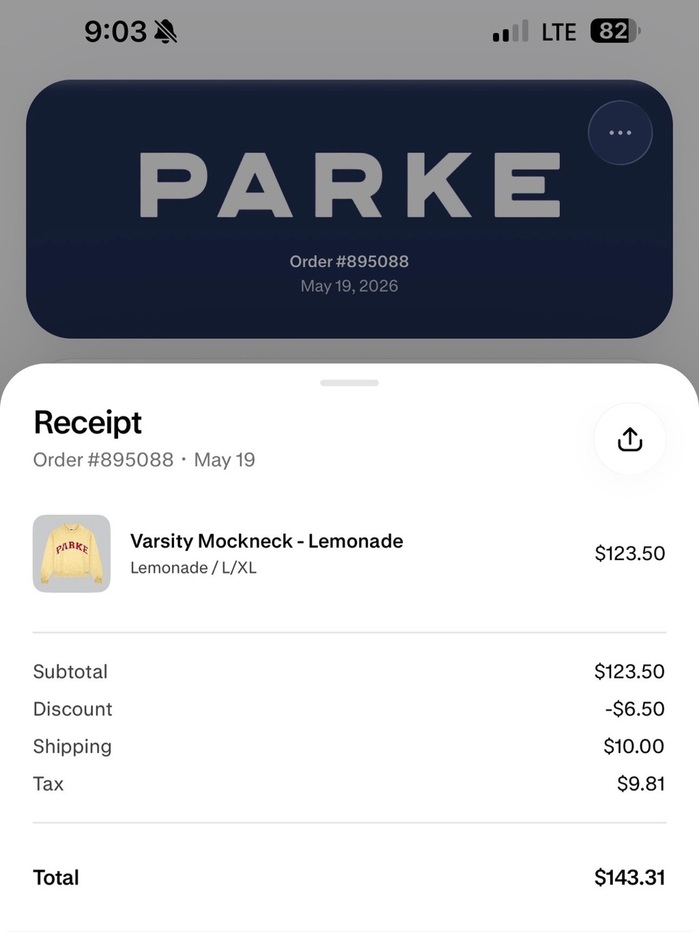 Parke Varsity Mockneck Sweatshirt in Lemonade - Picture 2 of 2
